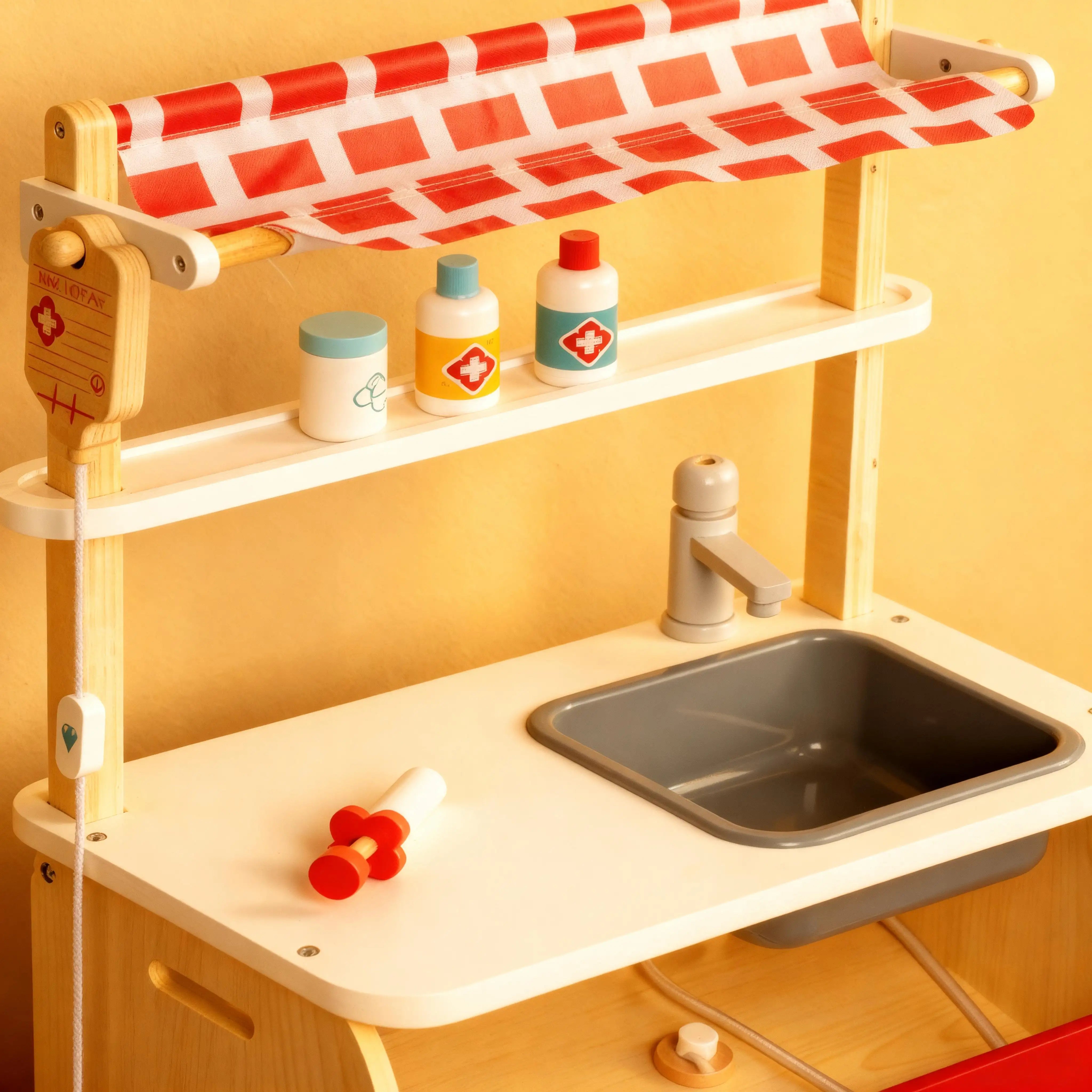 Wooden Medical Clinic Toy Set for Kids