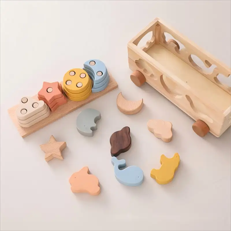 Montessori-Holzspielzeug für Kleinkinder