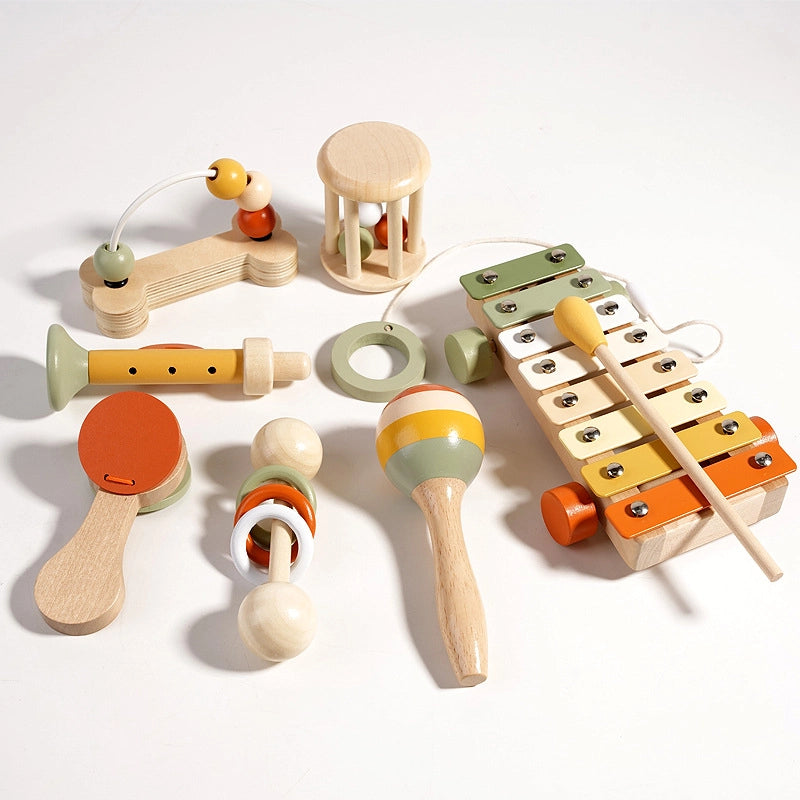 Montessori Wooden Musical Toys Set – Sensory Instruments for
