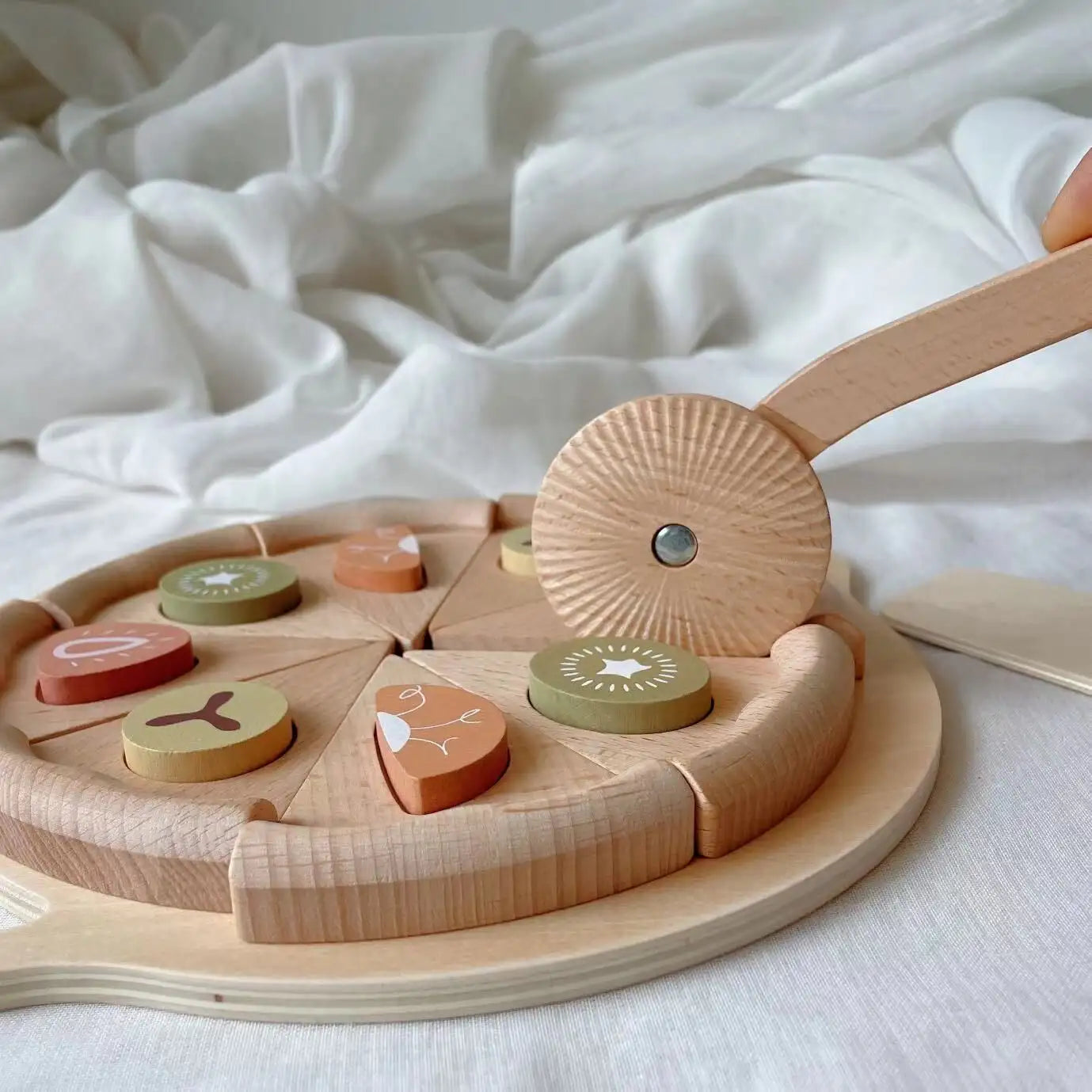 Ensemble de jeu de simulation de nourriture en bois