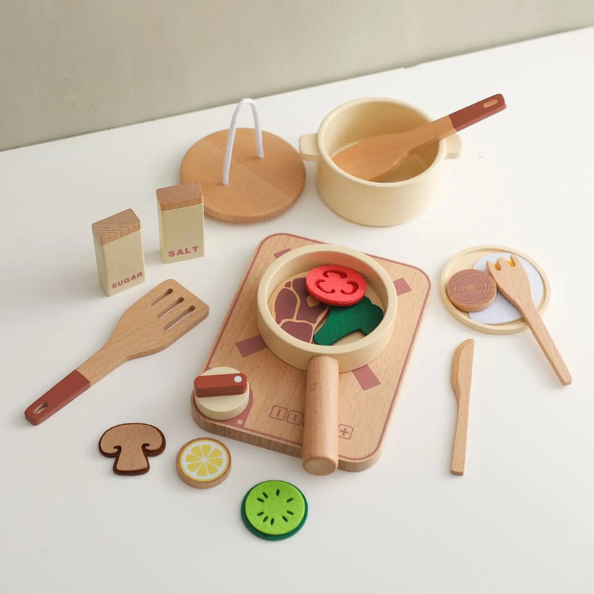 Holzspielzeug-Lebensmittelset für Kinder
