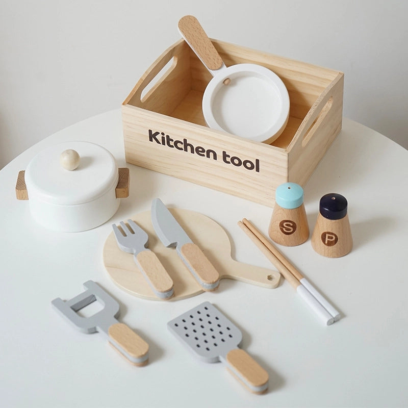 Ensemble de cuisine en bois pour enfants