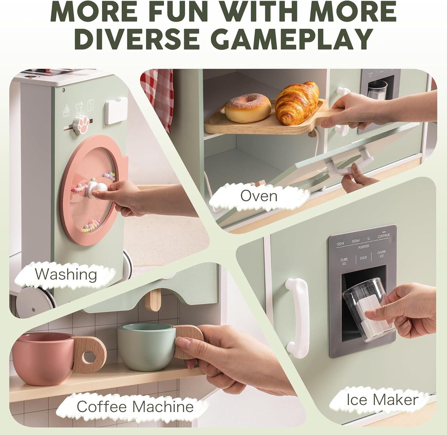Ensemble de cuisine en bois pour enfants