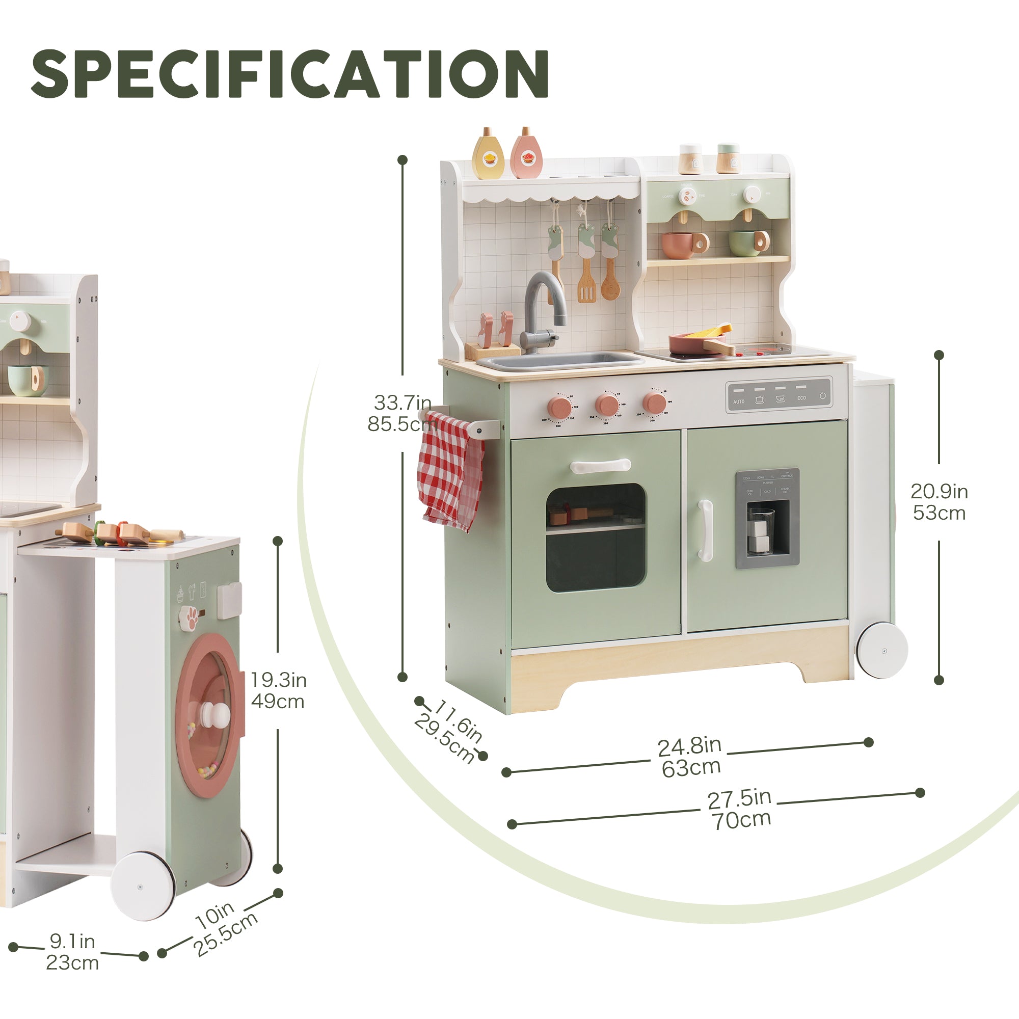Ensemble de cuisine en bois pour enfants