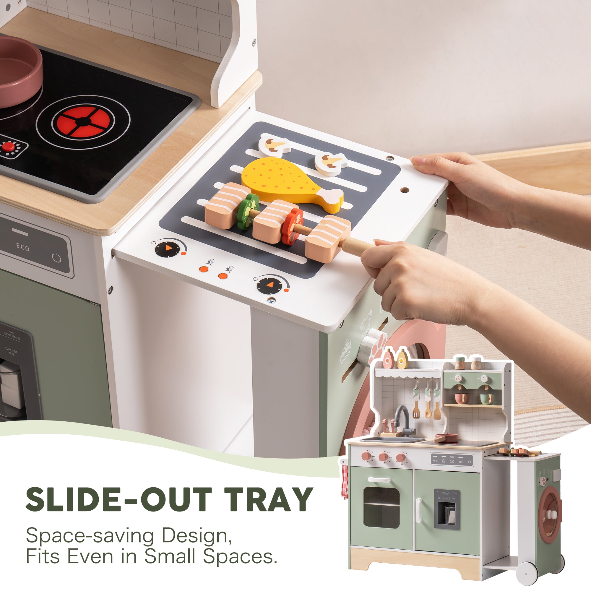 Ensemble de cuisine en bois pour enfants
