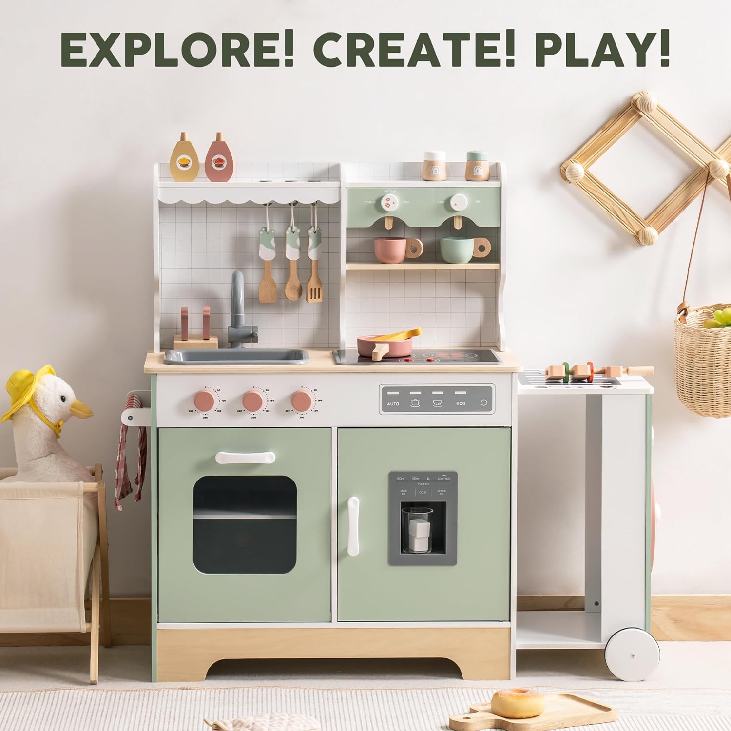 Ensemble de cuisine en bois pour enfants