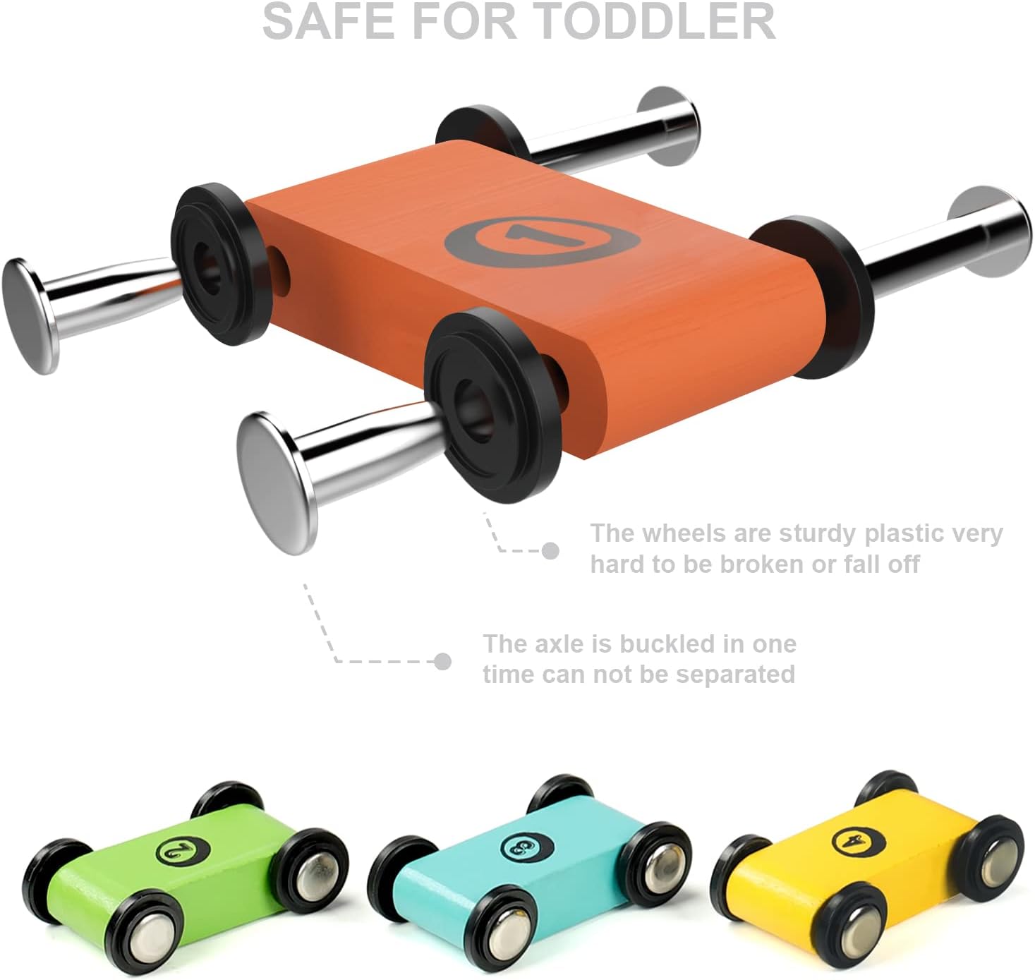 Montessori Wooden Race Track Toy