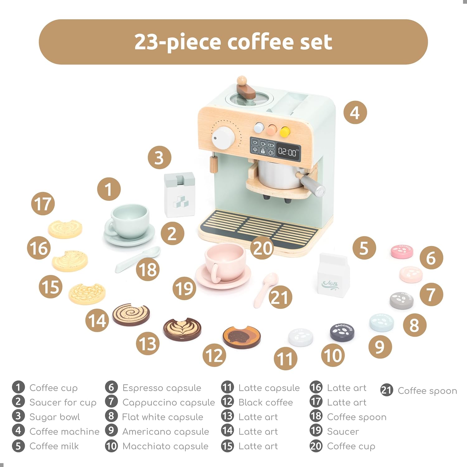 Wooden Coffee Maker Toy