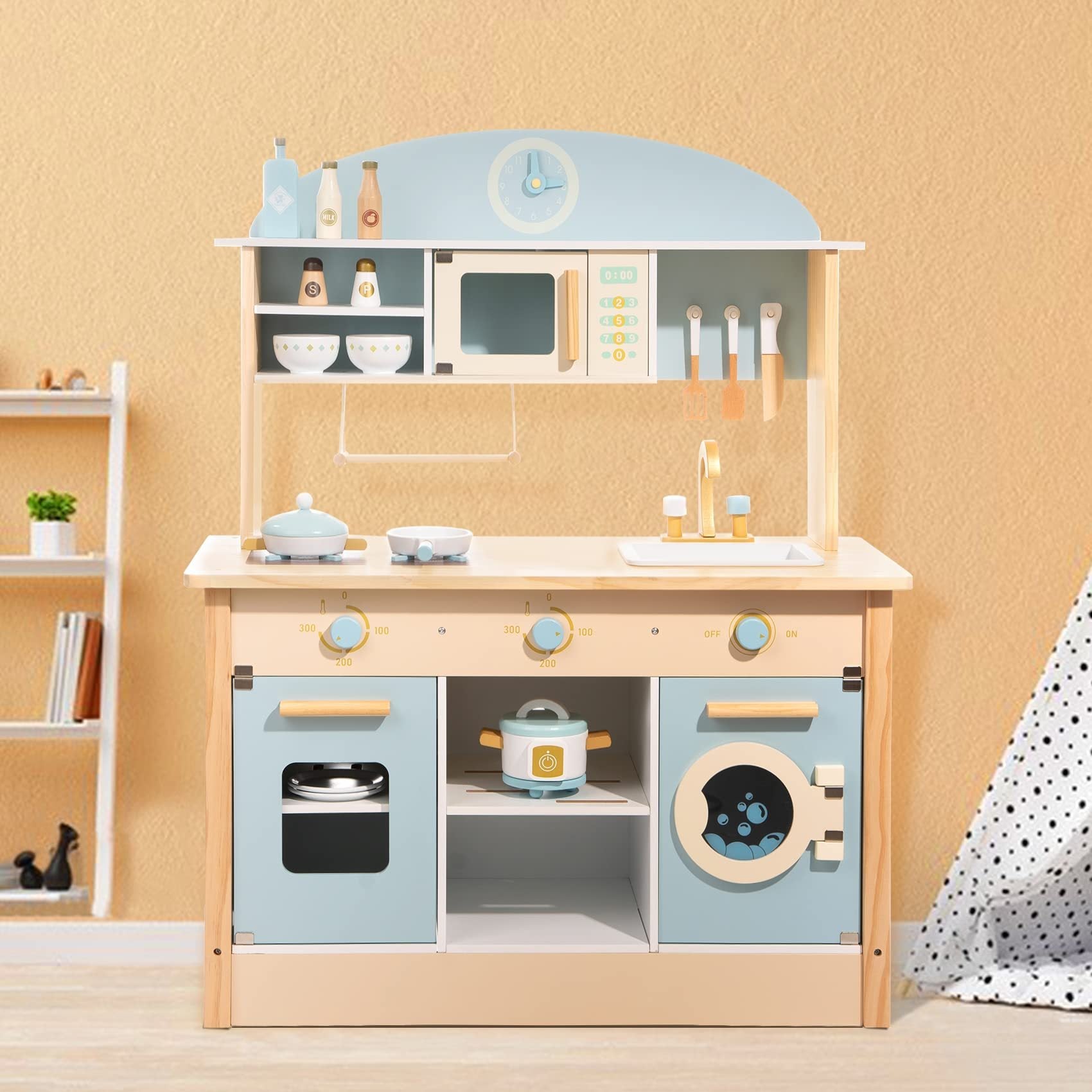 Holzspielzeug-Küchenset für Kinder