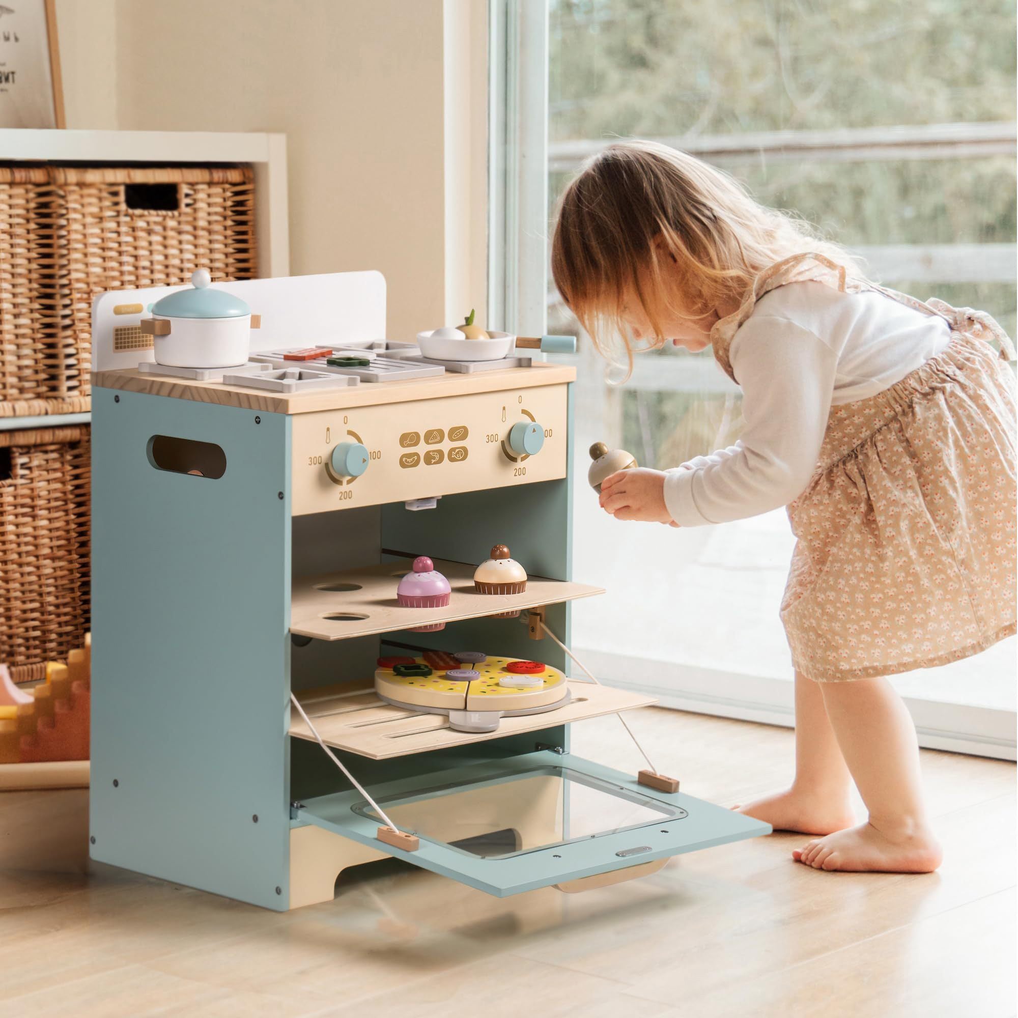 Four de jeu en bois réaliste pour enfants