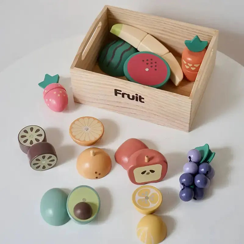 Wooden Pretend Play Grocery Store for Toddlers - Lunamoa
