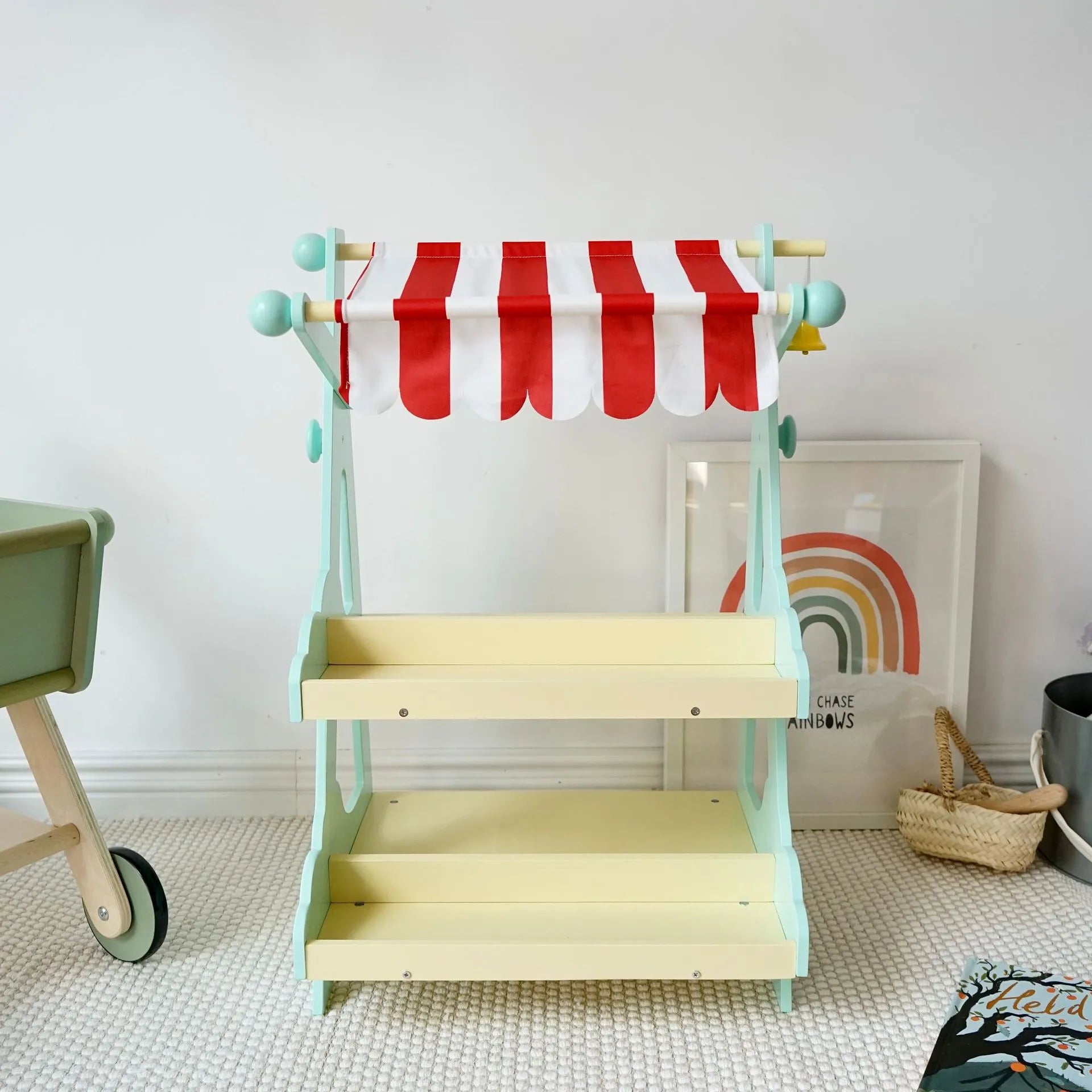 Wooden Pretend Play Grocery Store for Toddlers