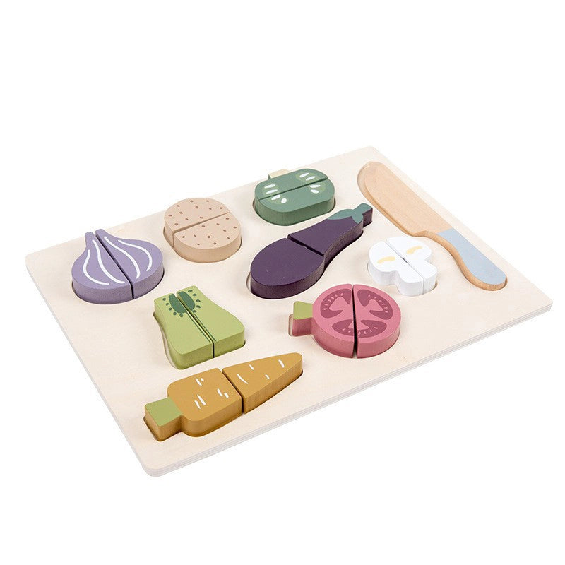 Wooden Fruit Cutting Play Set