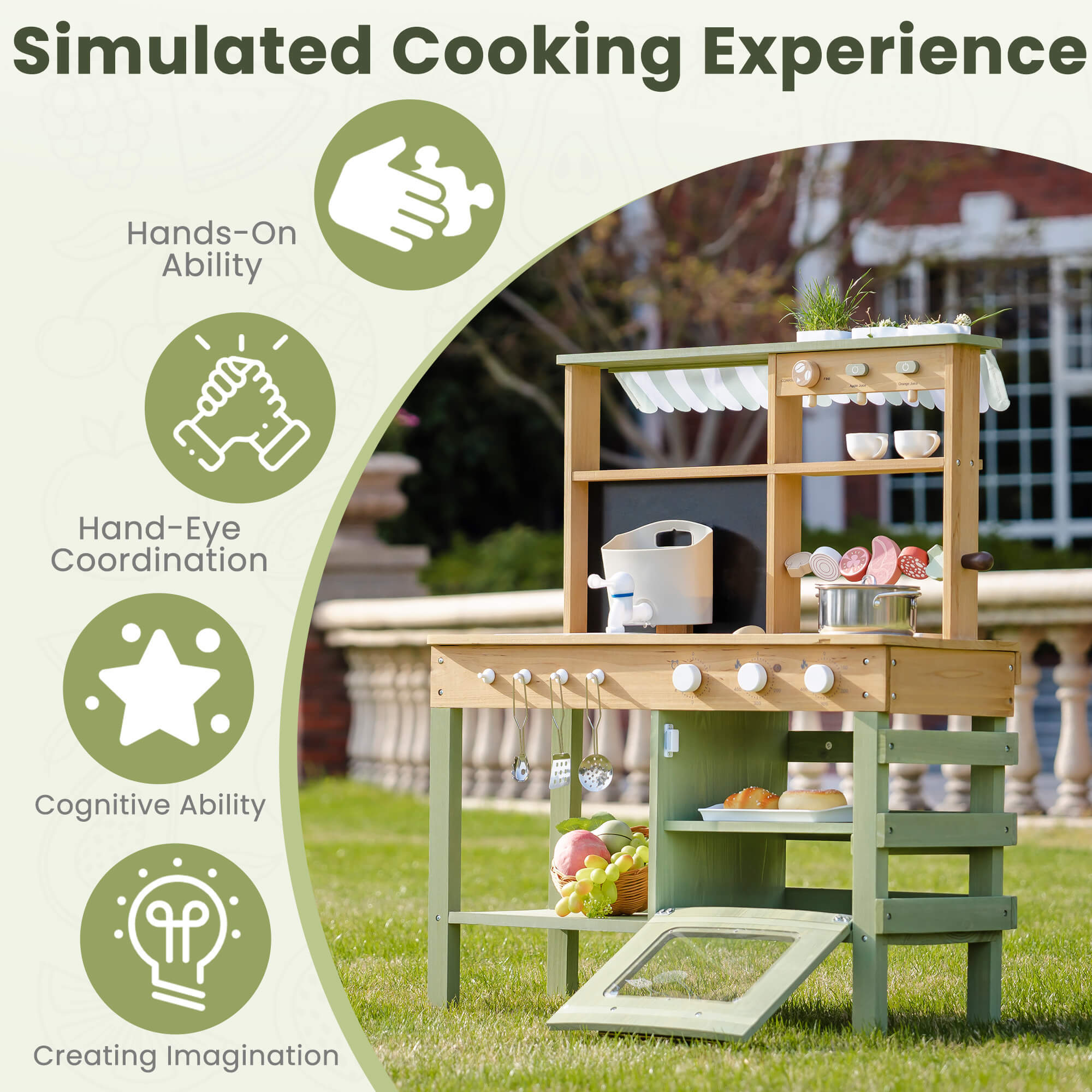 Outdoor Wooden Mud Kitchen - Lunamoa
