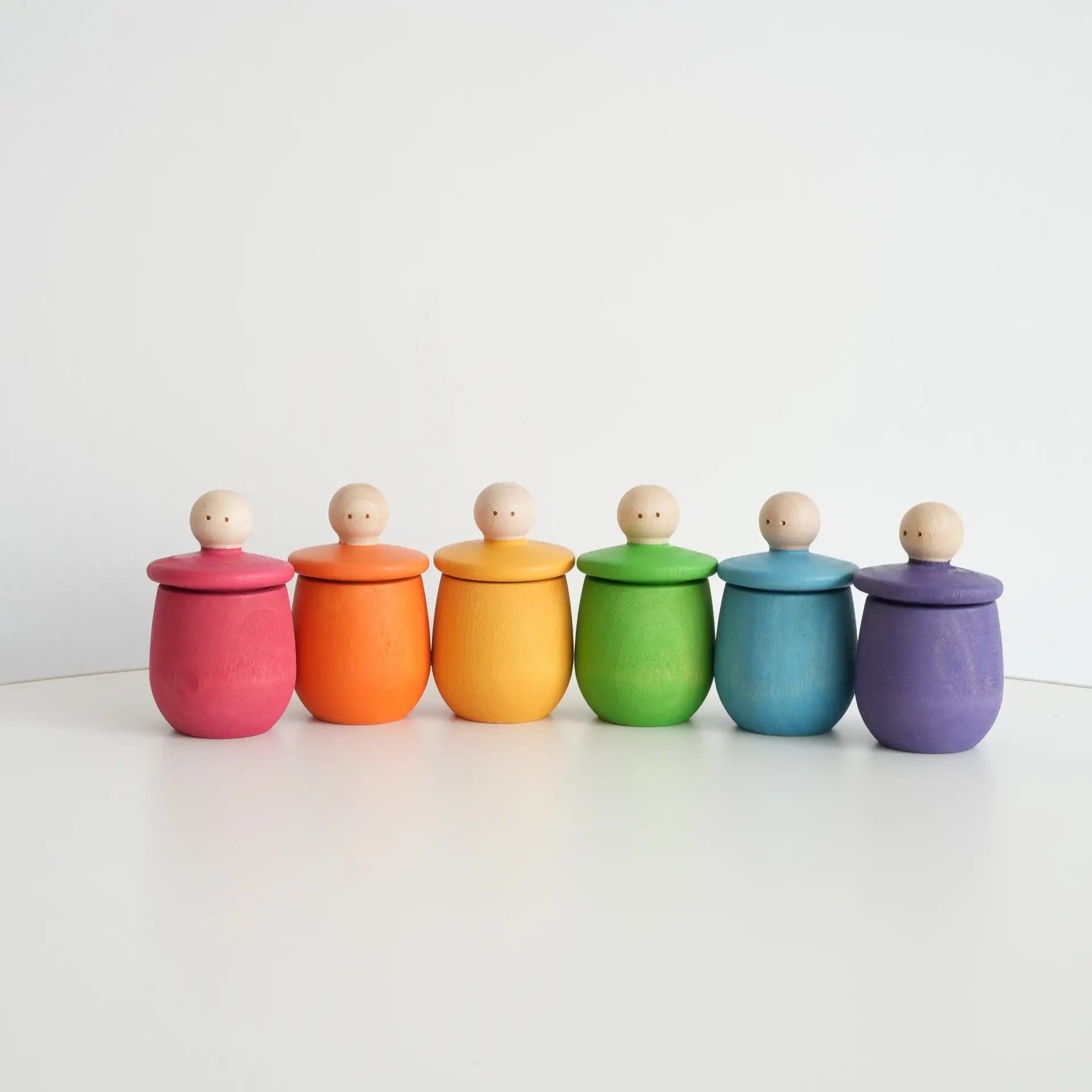Montessori Wooden Peg Dolls Collection
