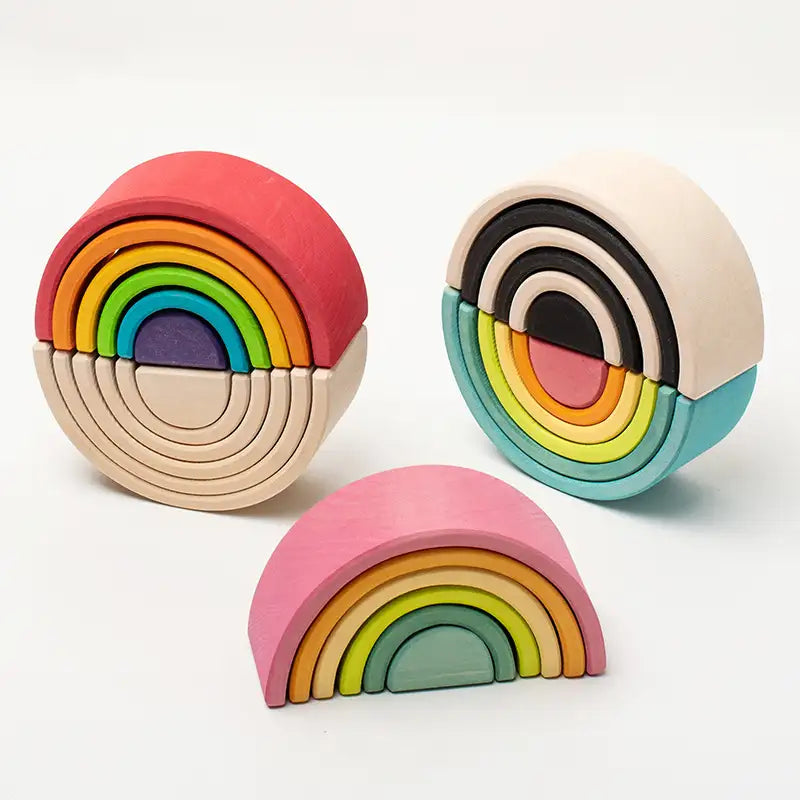 Mini Wooden Rainbow Stacker