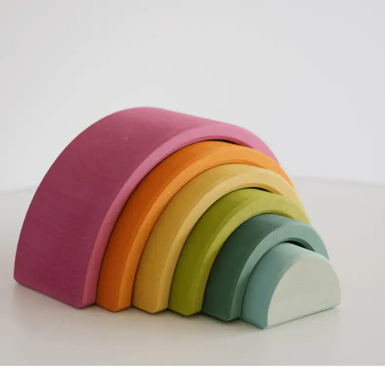 Wooden Rainbow Stacking Toy