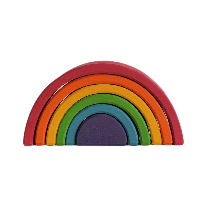 Wooden Rainbow Stacking Toy