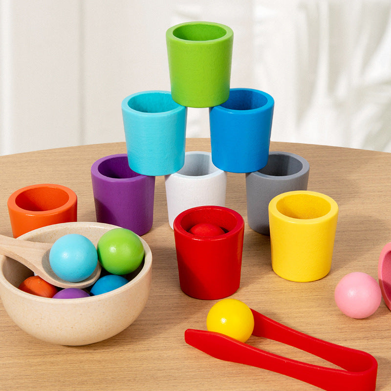 Wooden Montessori Ball Drop Toy