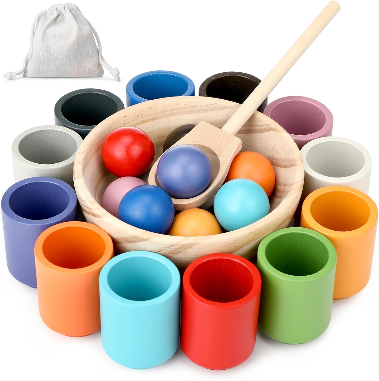 Wooden Montessori Ball Drop Toy