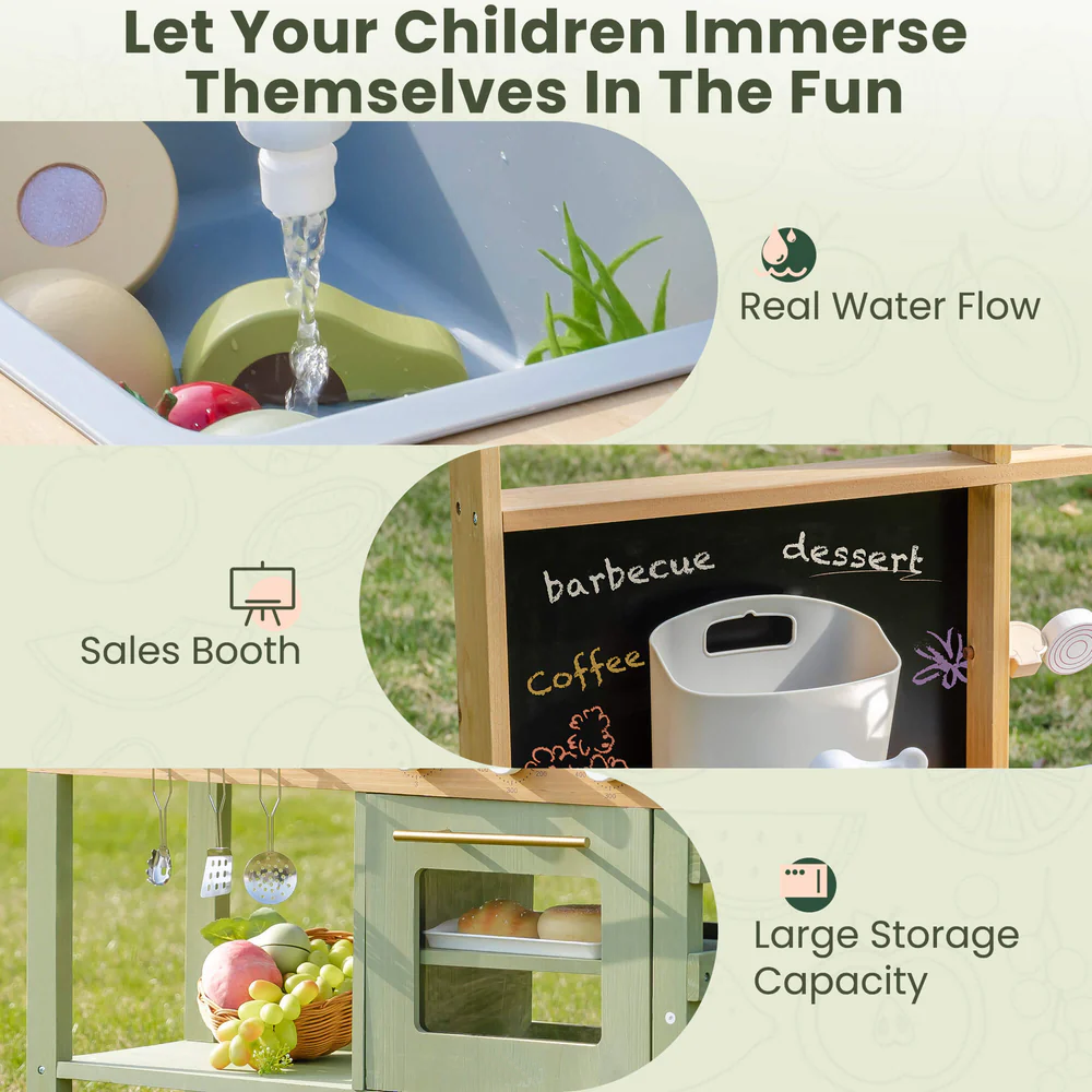 Outdoor Wooden Mud Kitchen - Lunamoa