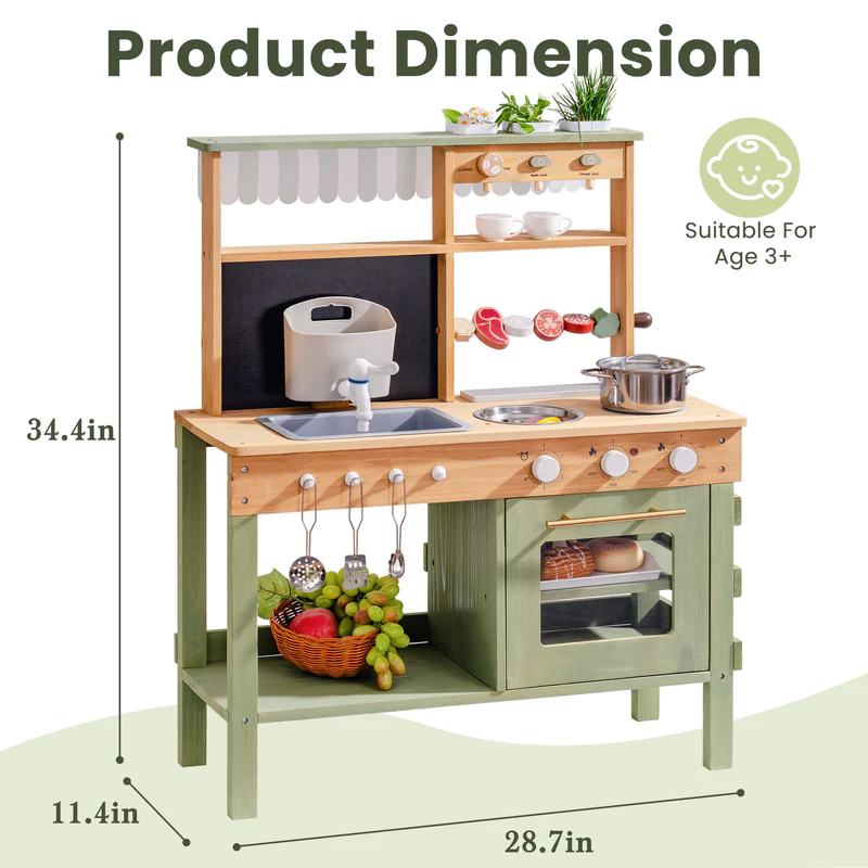 Outdoor Wooden Mud Kitchen - Lunamoa