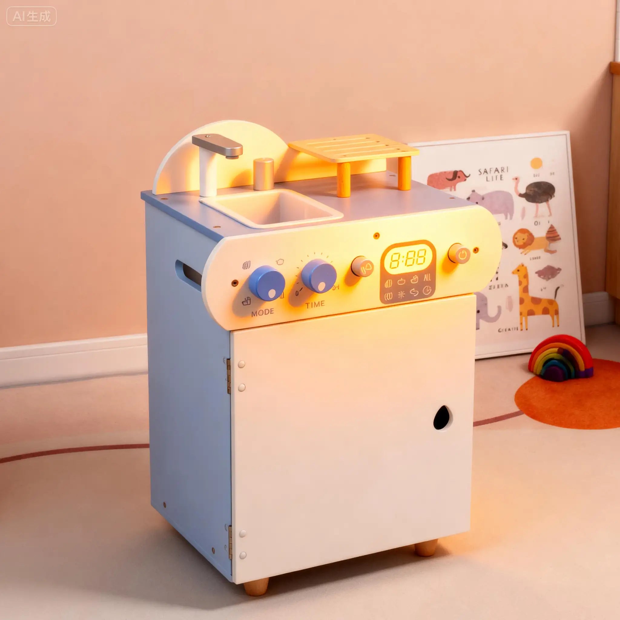 Eco-Friendly Wooden Dishwasher