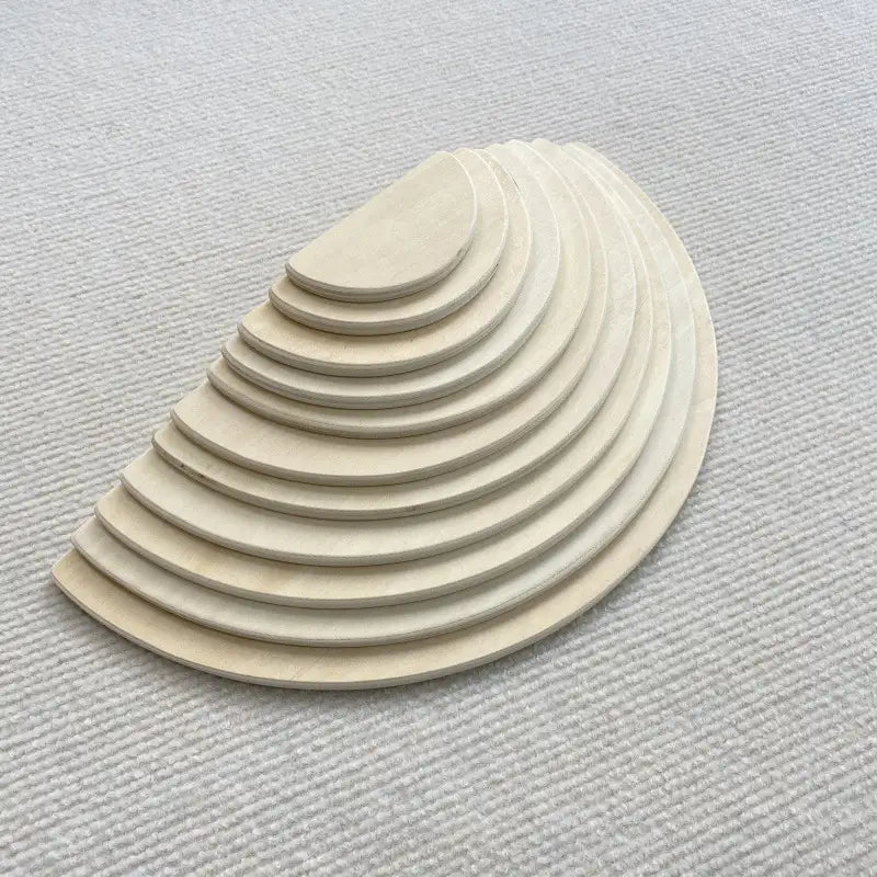 Regenbogen-Stapler aus Holz – Großes Montessori-Spielzeug