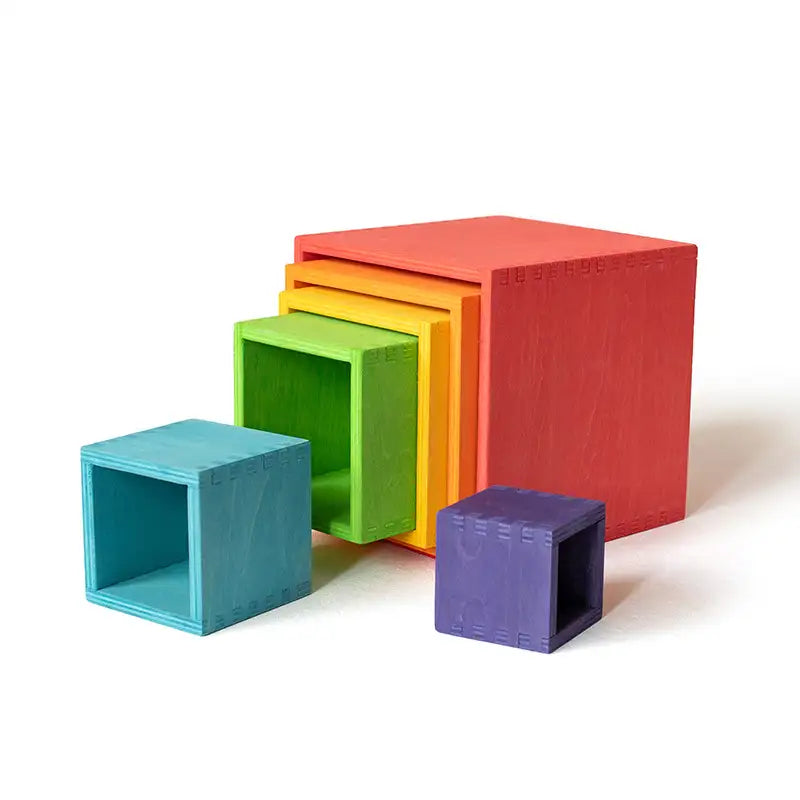 Wooden Rainbow Stacking Toy Set