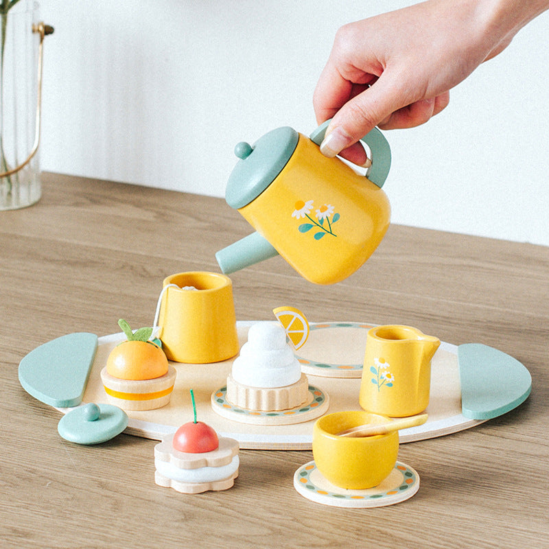 Wooden Tea Set for Toddlers