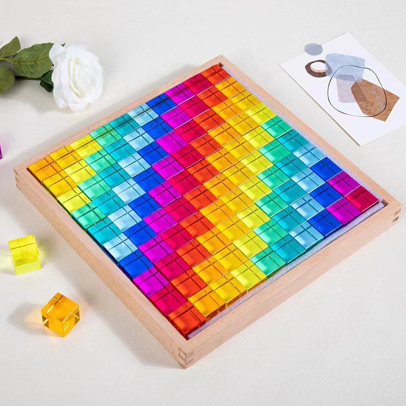 Acrylic Rainbow Gem Building Blocks