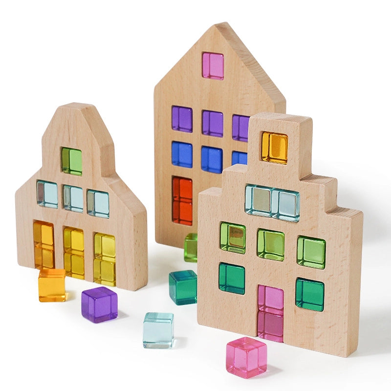Acrylic Rainbow Gem Building Blocks