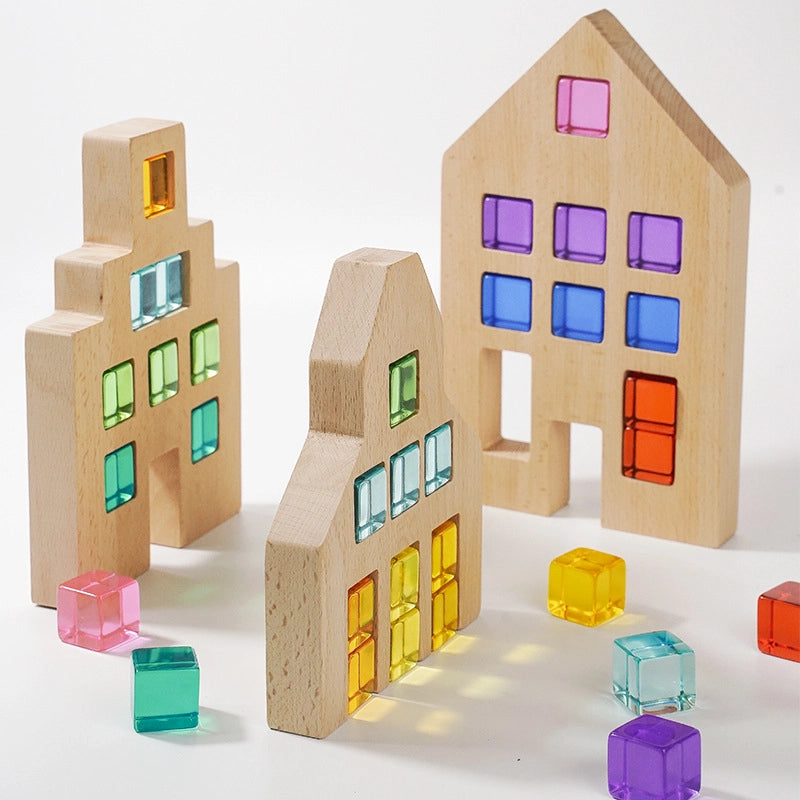 Acrylic Rainbow Gem Building Blocks