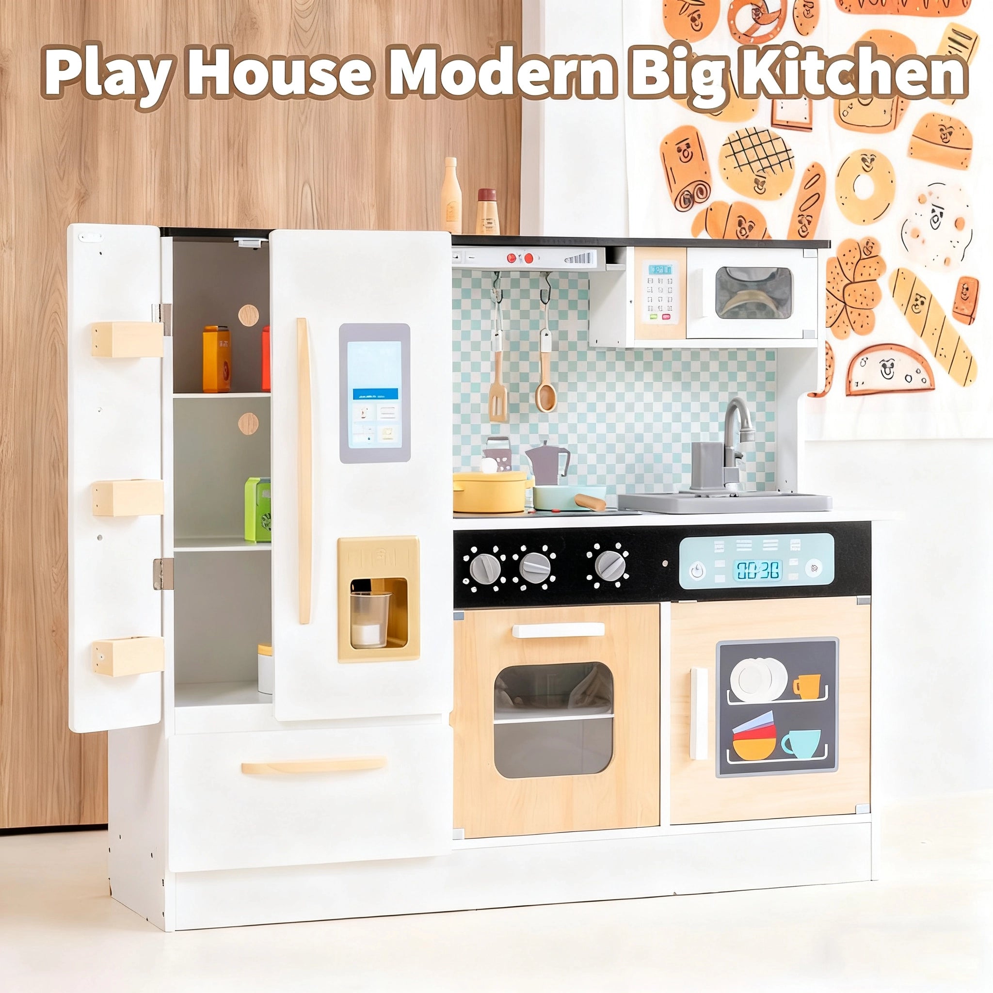 Kids Play Kitchen Set
