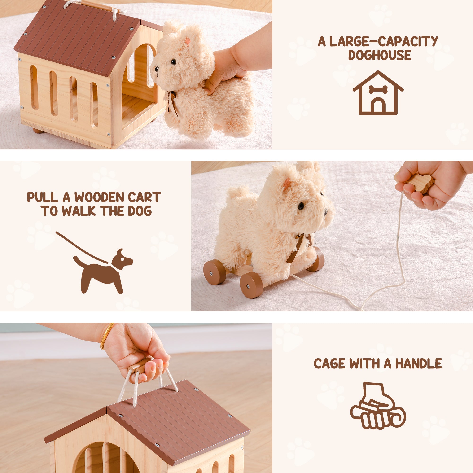 Pull Dog Toy for Toddlers