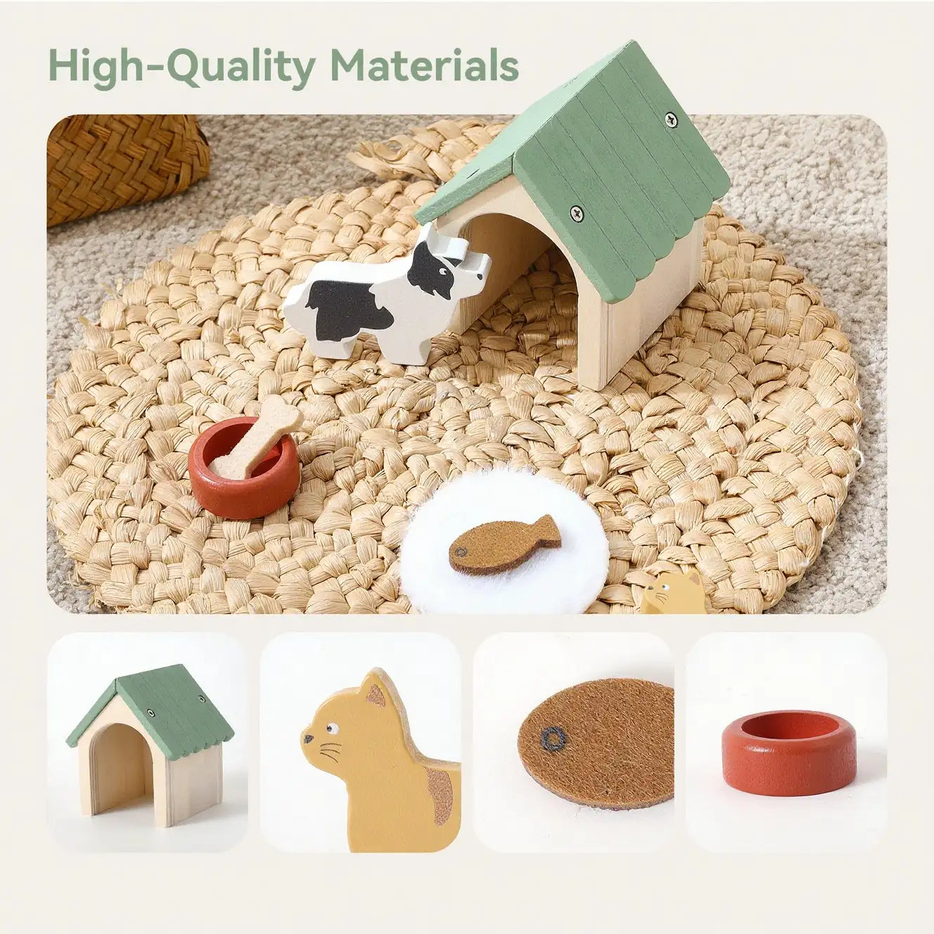 Maisonnette en bois Lunamoa pour tout-petits