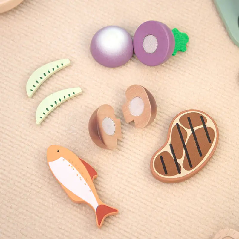 Wooden Pretend Cooking Set for Toddlers