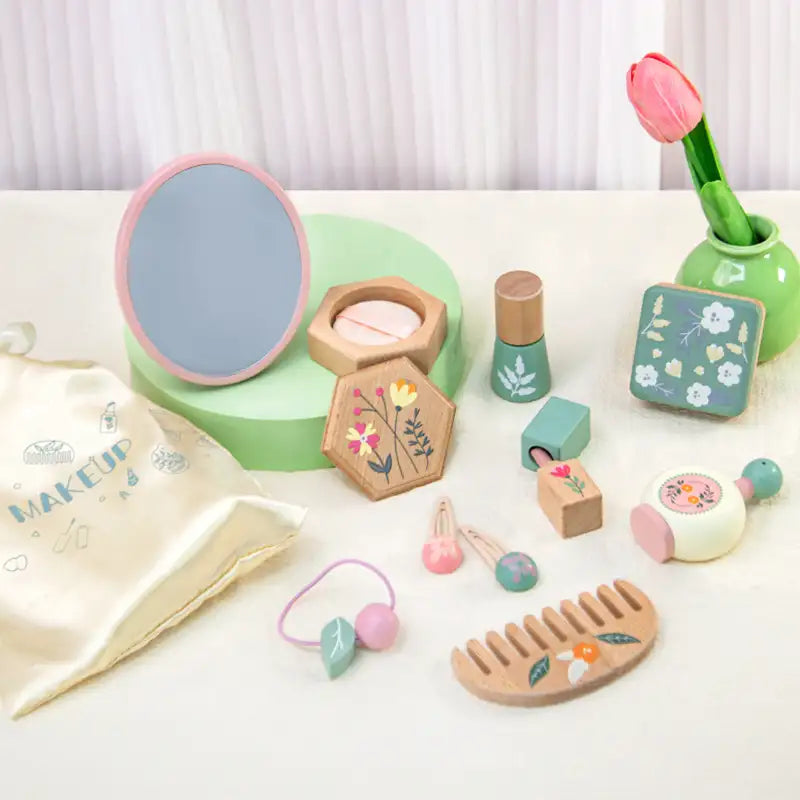 Holz-Make-up-Set für Mädchen