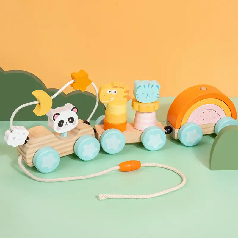 Holz-Nachziehspielzeug für Kleinkinder