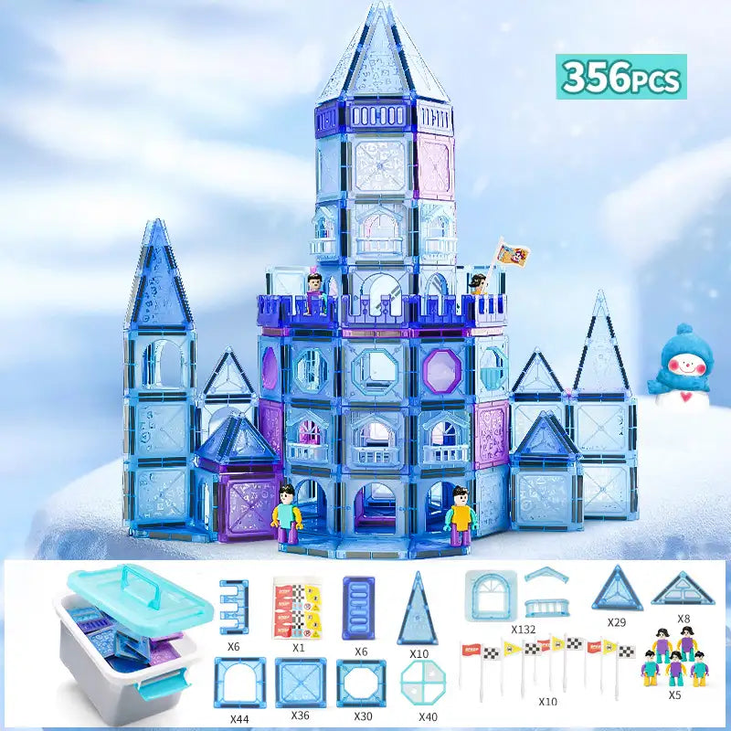 Blocs de construction magnétiques – Jeu STEM créatif