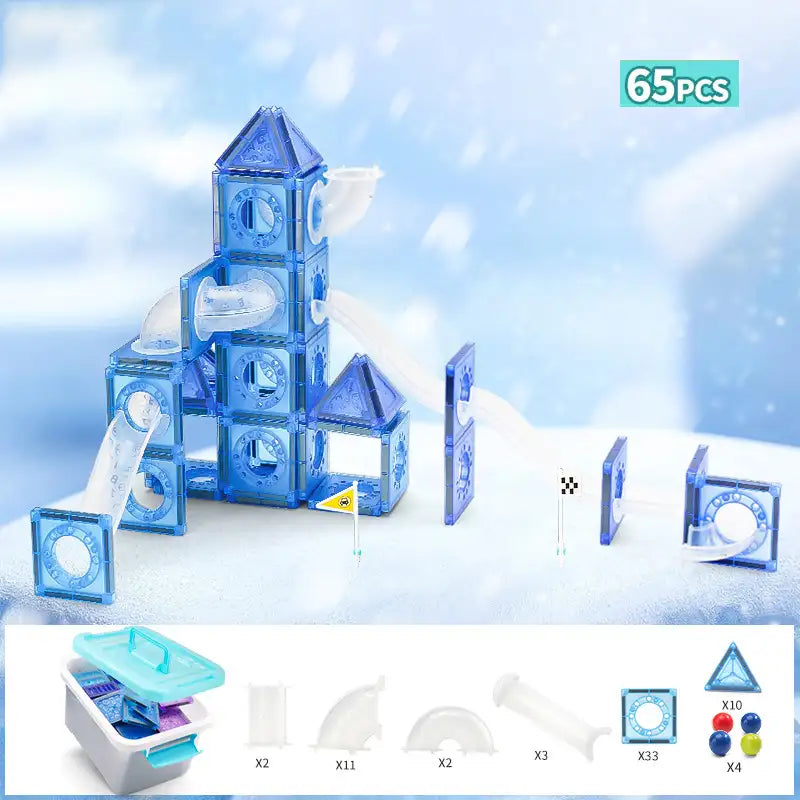 Blocs de construction magnétiques – Jeu STEM créatif