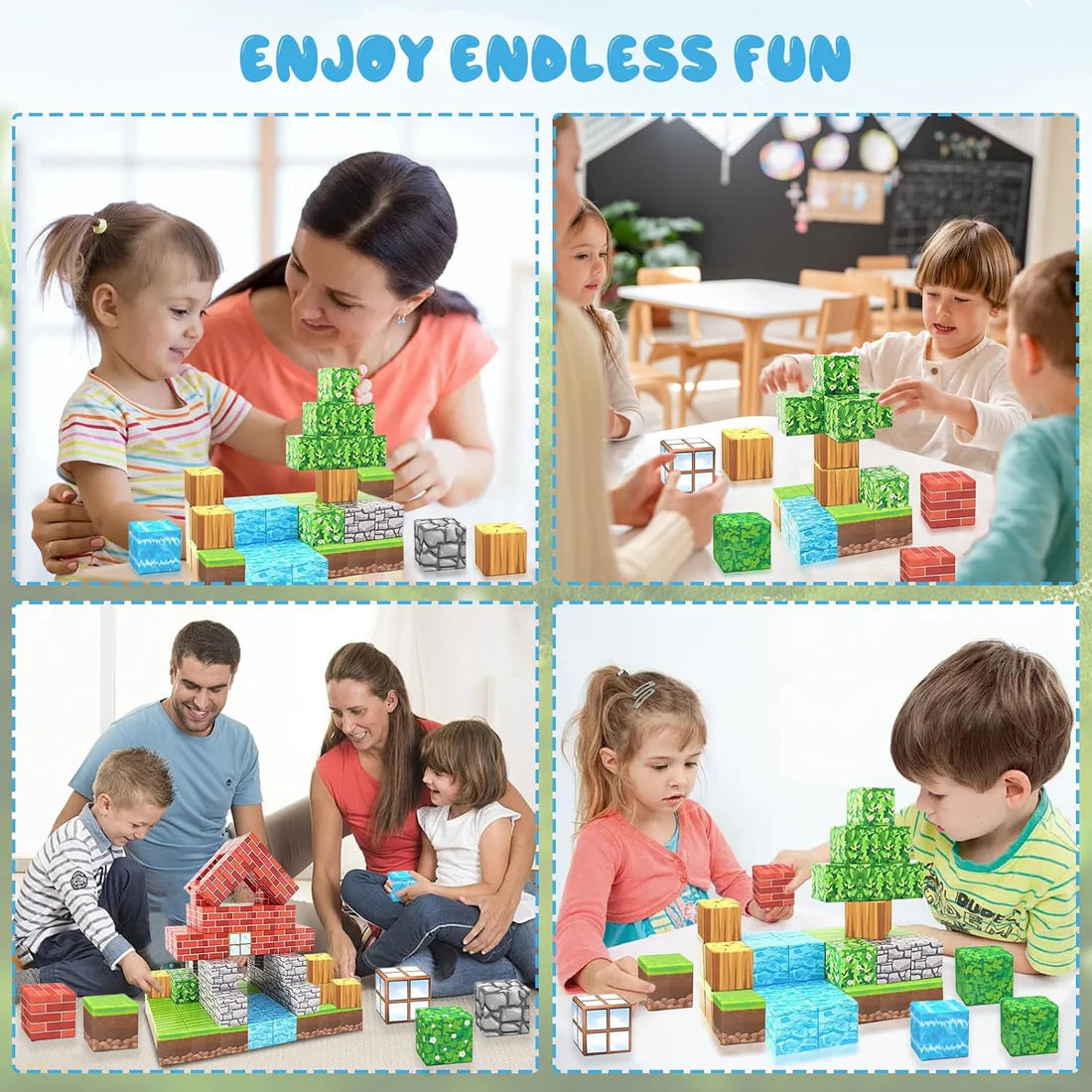 Magnetbausteine Minecraft Set für Kinder