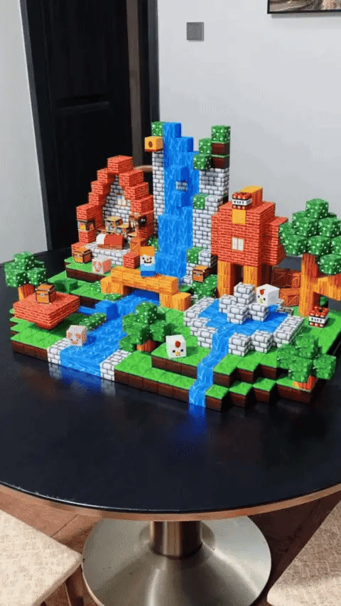 Magnetic Minecraft Blocks