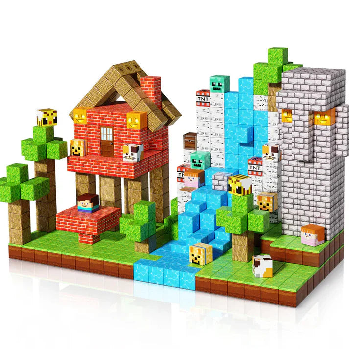 Ensemble de blocs de construction magnétiques Minecraft
