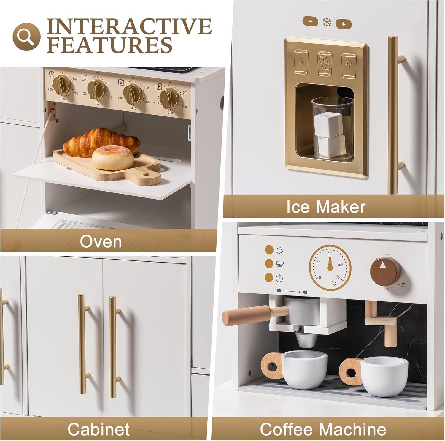 Realistisches Spielzeug-Set aus Holz