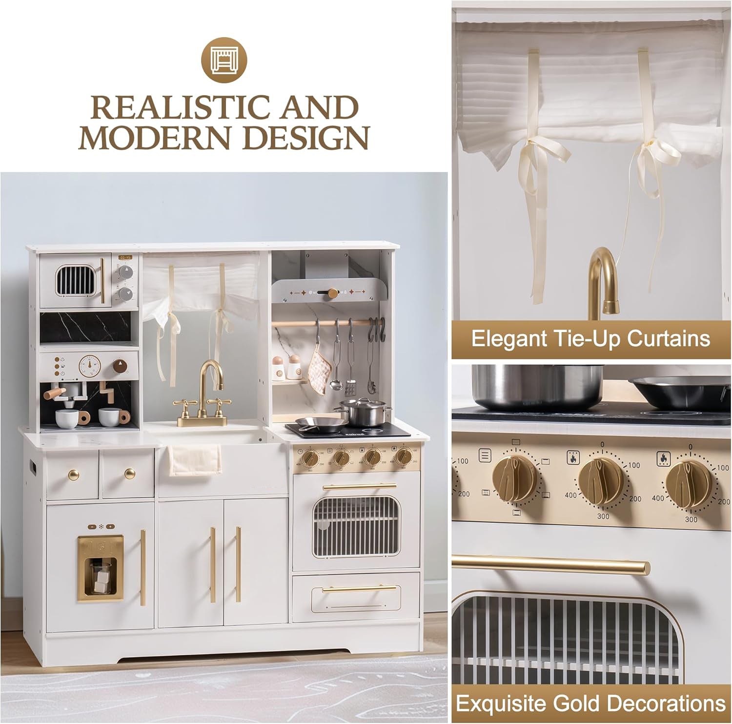 Realistisches Spielzeug-Set aus Holz