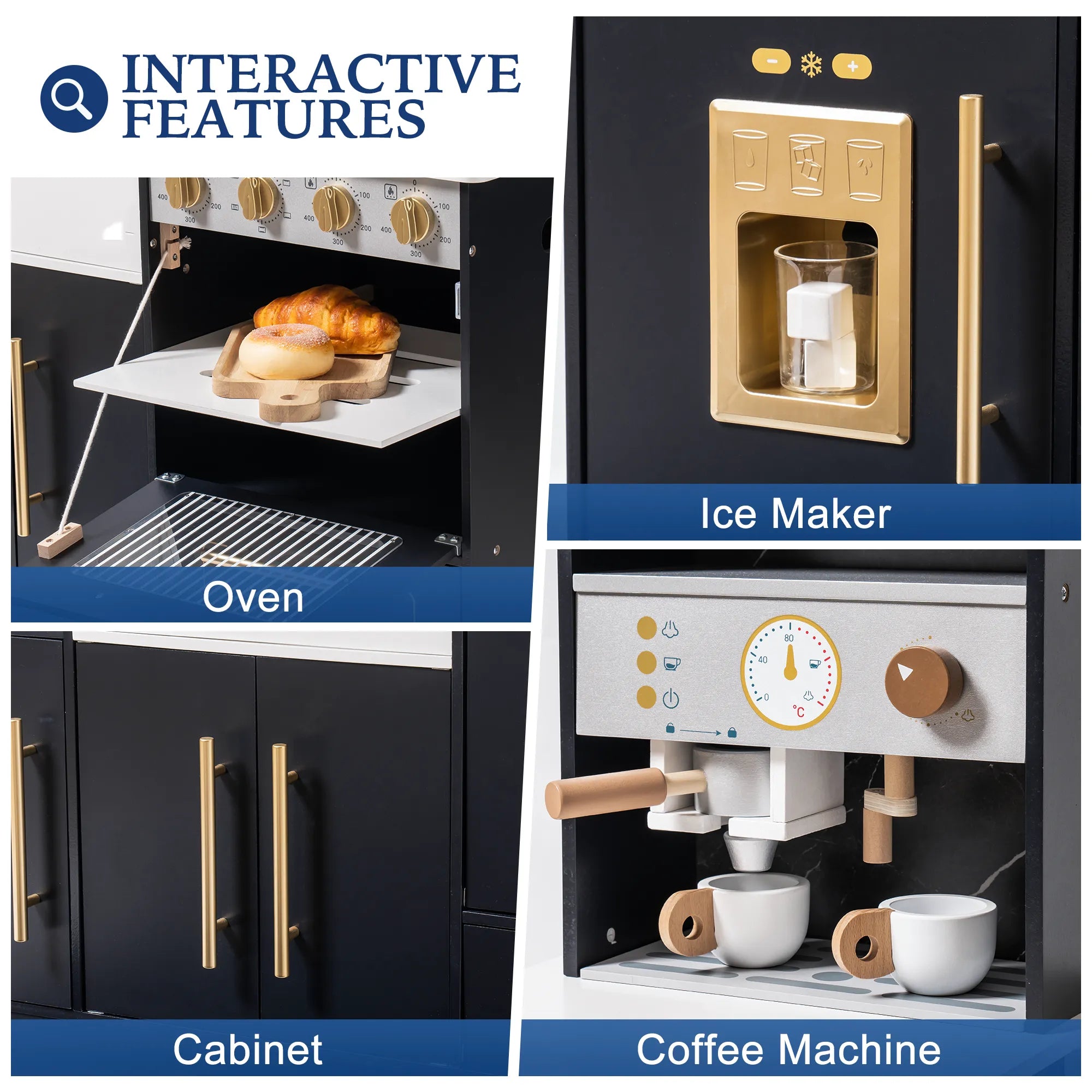 Realistisches Spielzeug-Set aus Holz