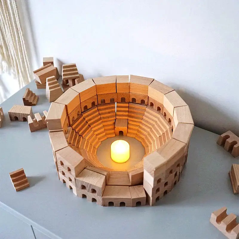 Natural Wooden Building Blocks