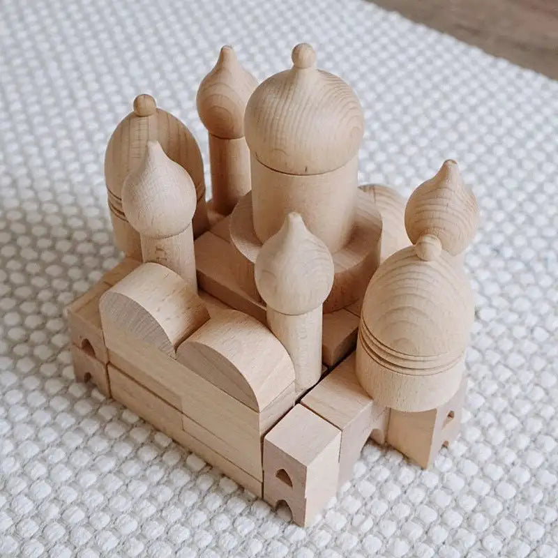 Natural Wooden Building Blocks