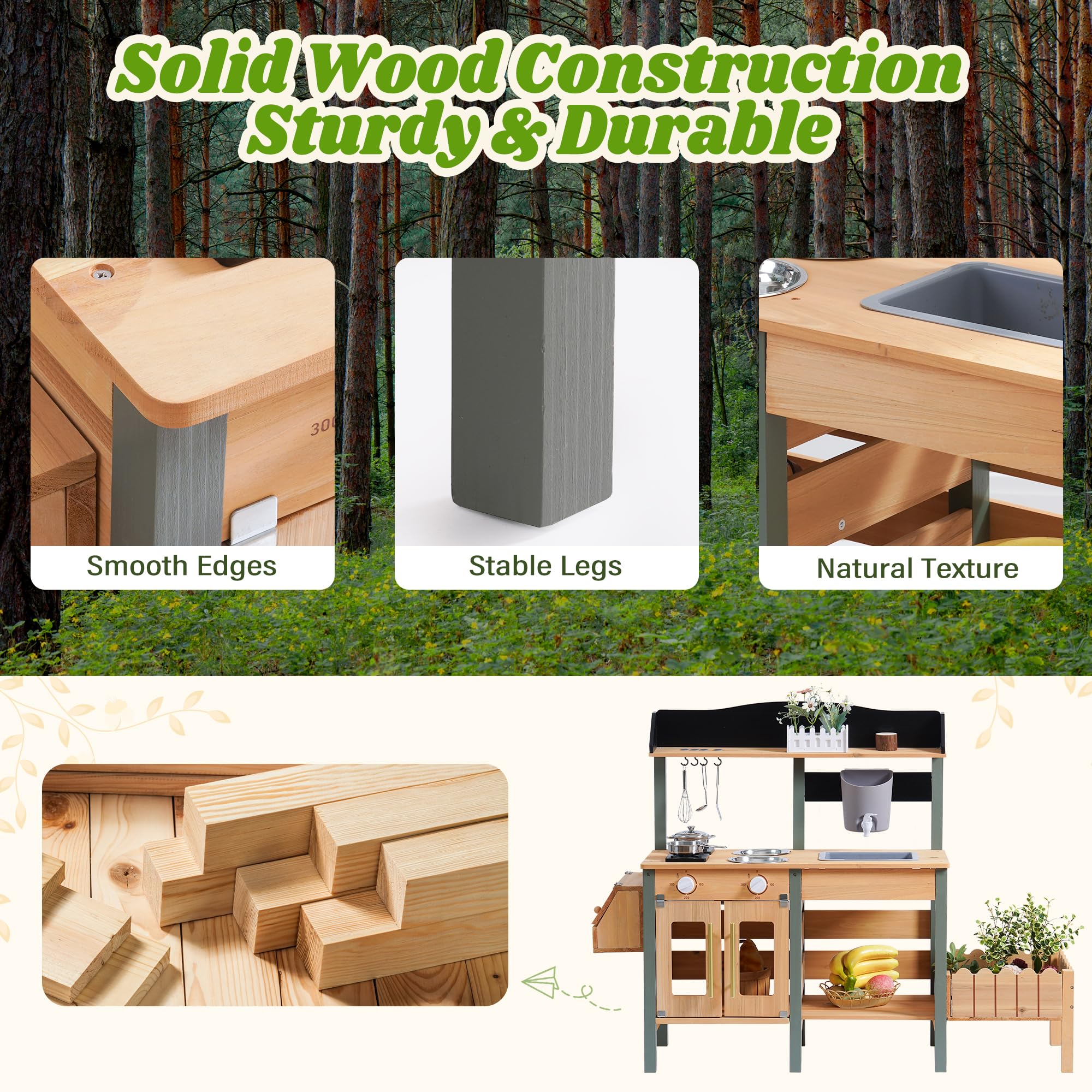 Matschspielküche im Freien